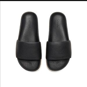 Vince Aurelia Leather Slides